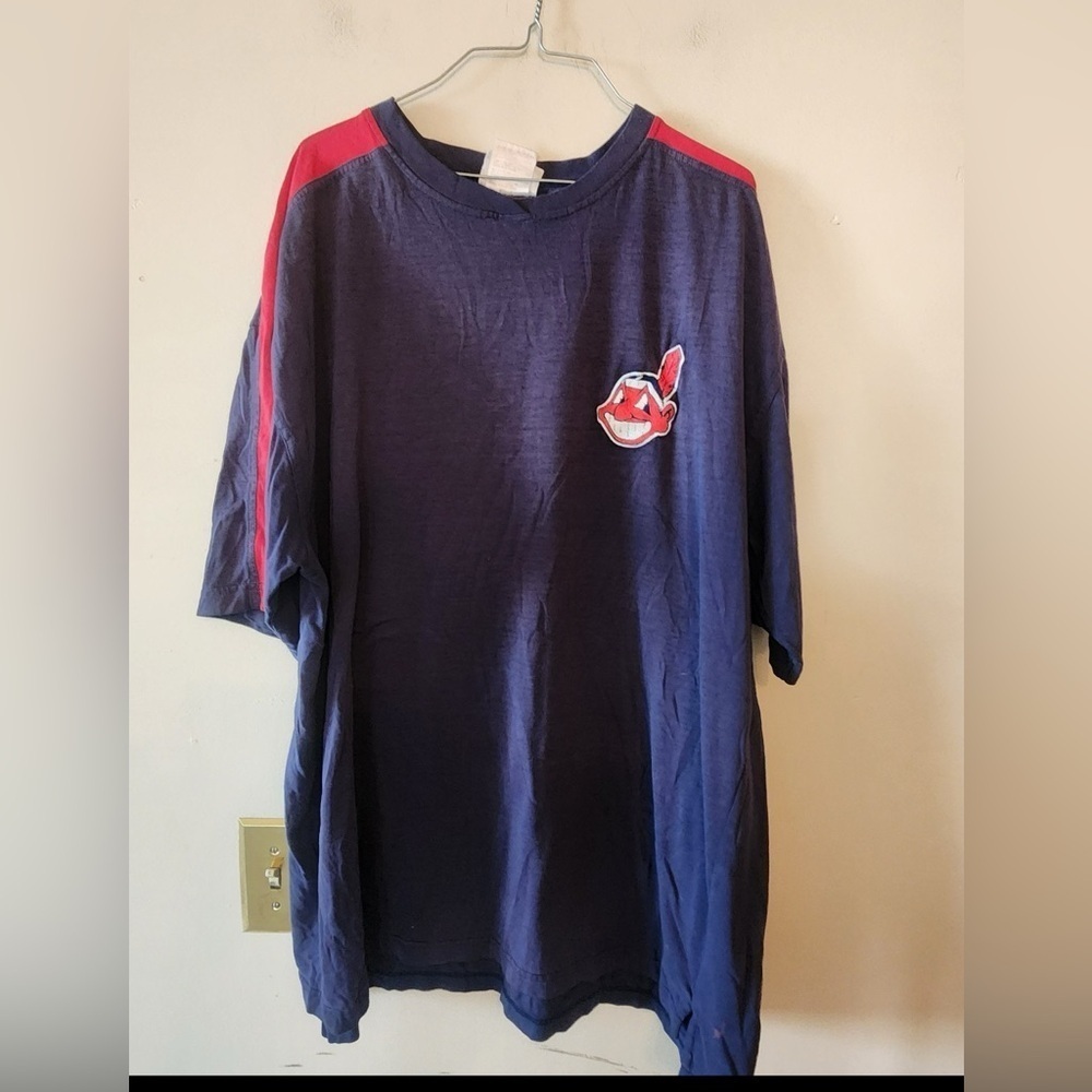 Vtg Puma Cleveland Indians mlb T shirt size 2xl